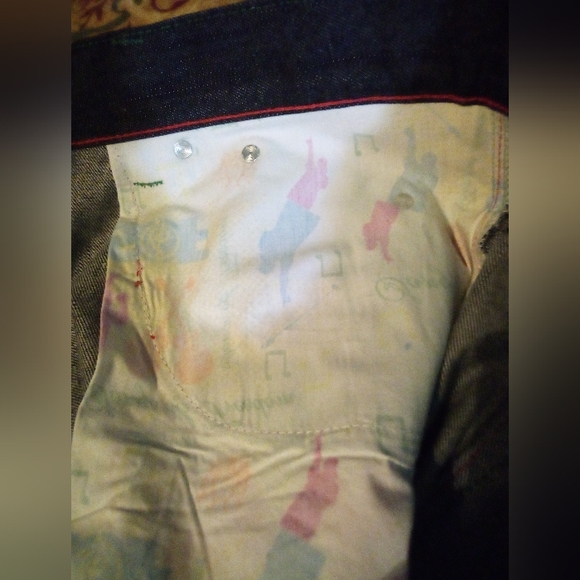 Songs Of Freedom Limited Edition Designer Demin Jeans Men's 34 Blue - Picture 12 of 14